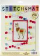 Design Works Stitch and Mat Counted Cross Stitch Kit 3 Inch X4.5 Inch Llama 18 Count