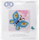 Diamond Dotz Diamond Embroidery Facet Art Kit 4.75 Inch X4.75 Inch Butterfly Sparkle