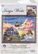 Design Works Counted Cross Stitch Kit 11 Inch X14 Inch Lighthouse Sunset 14 Count