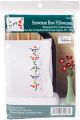 Tobin Stamped For Embroidery Pillowcase Pair 20 inch X30 inch Snowman Row