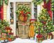 Dimensions Counted Cross Stitch Kit 10inchesX8inches Home For The Holiday 14 Count 