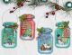 Dimensions Counted Cross Stitch Kit 7.5 inch Christmas Jar Ornaments