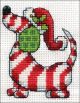 Design Works Counted Cross Stitch Kit 2 inch X3 inch Candy Cane Dog 14 Count 