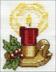 Design Works Counted Cross Stitch Kit 2 Inch X3 Inch Candle 14 Count