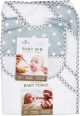 Charles Craft Baby Bib 8.2 Inch X11.8 Inch Grey Polka Dots 14 Count