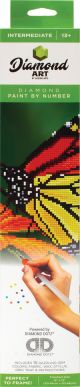 Leisure Arts Diamond Art Intermediate Kit 12 Inch X12 Inch Monarch Butterfly