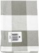 Dunroven House Flat Weave Tea Towel 20 inch X28 inch Grey and White 3 inch Check