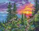 Dimensions Gold Collection Counted Cross Stitch Kit 14 inch X11 inch Sunset Mountain Trail 16 Count 