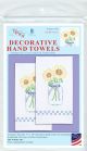 Jack Dempsey Stamped Decorative Hand Towel Pair 17 Inch X28 Inch Sunflowers