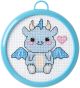 Bucilla/My 1st Stitch Mini Counted Cross Stitch Kit 3 inch Dragon 14 Count 