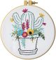 Bucilla Stamped Embroidery Kit Cactus Bloom