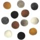 Dimensions Feltworks Ball Assortment Earth Tone 12 Per Pkg