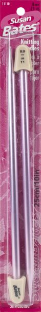 Silvalume Single Point Knitting Needles 10 Inch Size 11 Per 8mm