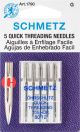 Schmetz Quick Self Threading Machine Needles Size 12 Per 80 5 Per Pkg