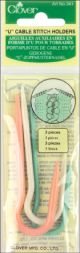 Clover U Cable Stitch Holders 3.5 Inch 3 Per Pkg Small Medium And Large