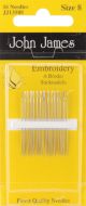 John James Embroidery Hand Needles Size 8 16 Per Pkg