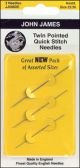 John James Twin Pointed Quick Stitch Tapestry Hand Needles Size 24 3 Per Pkg
