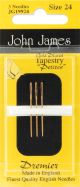 John James Gold Tapestry Petites Hand Needles Size 24 3 Per Pkg