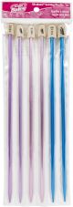 Silvalume Single Point Knitting Needles 10 inch Gift Set Sizes 6 To 8