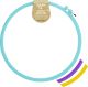 Anchor Sparkle Plastic Embroidery Hoop Assorted Colors 10 Inch Diameter Blue Purple Or Yellow
