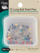 Dritz Long Ball Point Pins 75 Per Pkg Size 24