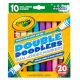 Crayola Dual Ended Washable Double Doodlers Markers Assorted Colors 10 Per Pkg