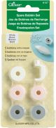 Clover Spare Bobbin Set 5 Per Pkg White