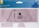 EZ Quilting Mini Half Hex Template Clear