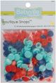 Babyville Boutique Snaps Size 20 60 Per Pkg Solid Red Blue and Light Blue