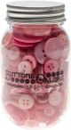 Buttons Galore Button Mason Jars Pink Grapefruit