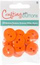 Blumenthal Small Color Buttons 20 Per Pkg Orange 5 8 inch 