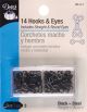 Dritz Hooks And Eyes Size 3 14 Per Pkg Black