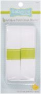 Babyville Boutique Fold Over Elastic 1 Inch X2yd each fabric Solid White