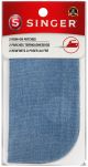 Singer Iron On Patches 5 Inch X5 Inch 2 Per Pkg Faded Blue