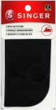 Singer Iron On Patches 5 inch X5 inch 2 Per Pkg Black