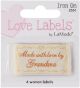 Blumenthal Iron On Lovelabels 4 Per Pkg Made With Love By Grandma