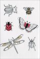 Dmc Magic Paper Pre Printed Needlework Designs Insects Embroidery