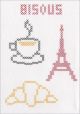 DMC Magic Paper Pre Printed Needlework Designs Paris Cross Stitch