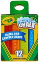 Crayola Washable Sidewalk Chalk Assorted Colors 12 Per Pkg