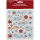 Sticker King Stickers Red and Blue Snowflakes