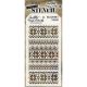 Tim Holtz Layered Stencil 4.125 Inch X8.5 Inch Holiday Knit