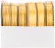 Offray Spool O Ribbon Woven Edge Solid Assortment 24 Per Pkg Yellow Gold