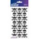Sticko Stickers Black Metal Skulls