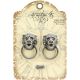 Graphic 45 Staples Door Knockers 2 Per Pkg Antique Brass 2 inch X1.2 inch X.6 inch 