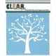 Clear Scraps Stencils 6 inch X6 inch Family Tree