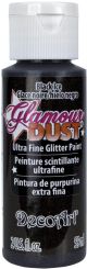 DecoArt Glamour Dust Glitter Paint 2oz Black Ice