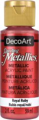 DecoArt Dazzling Metallics Acrylic Paint 2oz Royal Ruby