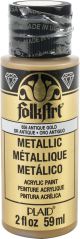 FolkArt Metallic Acrylic Paint 2oz Antique Gold