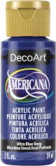 Americana Acrylic Paint 2oz Ultra Blue Deep Transparent