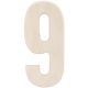 Baltic Birch University Font Letters and Numbers 5.25 Inch 9